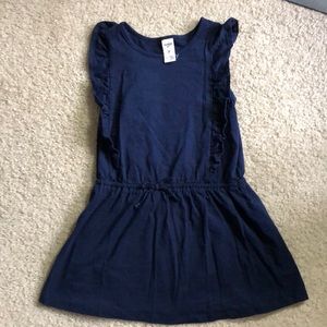 OshKosh Navy Tunic with Ruffles and Bow at Waist